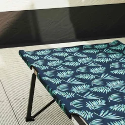 vidaXL Actividades Al Aire Libre-Cama de Camping Plegable Bosque 206 x 76 x 74 cm Oxford y acero