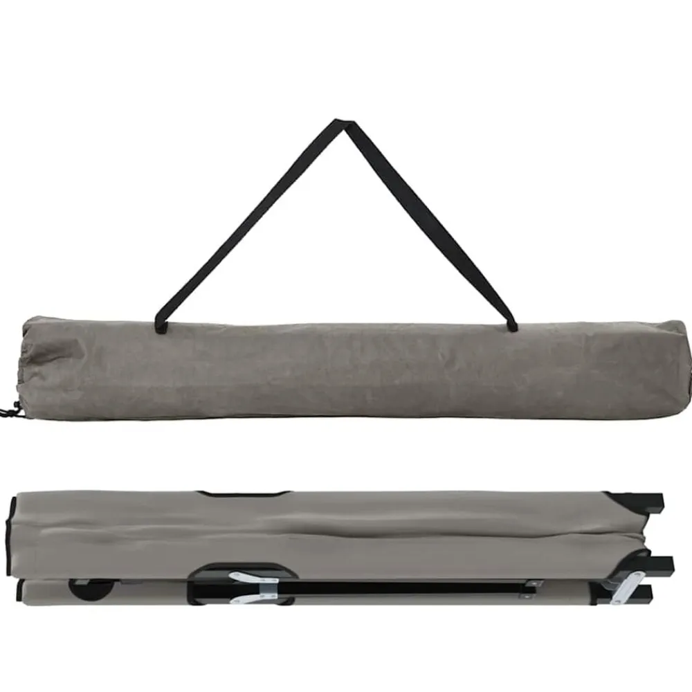 vidaXL Actividades Al Aire Libre-Cama de Camping Plegable 206 x 76 x 74 cm Oxford y acero
