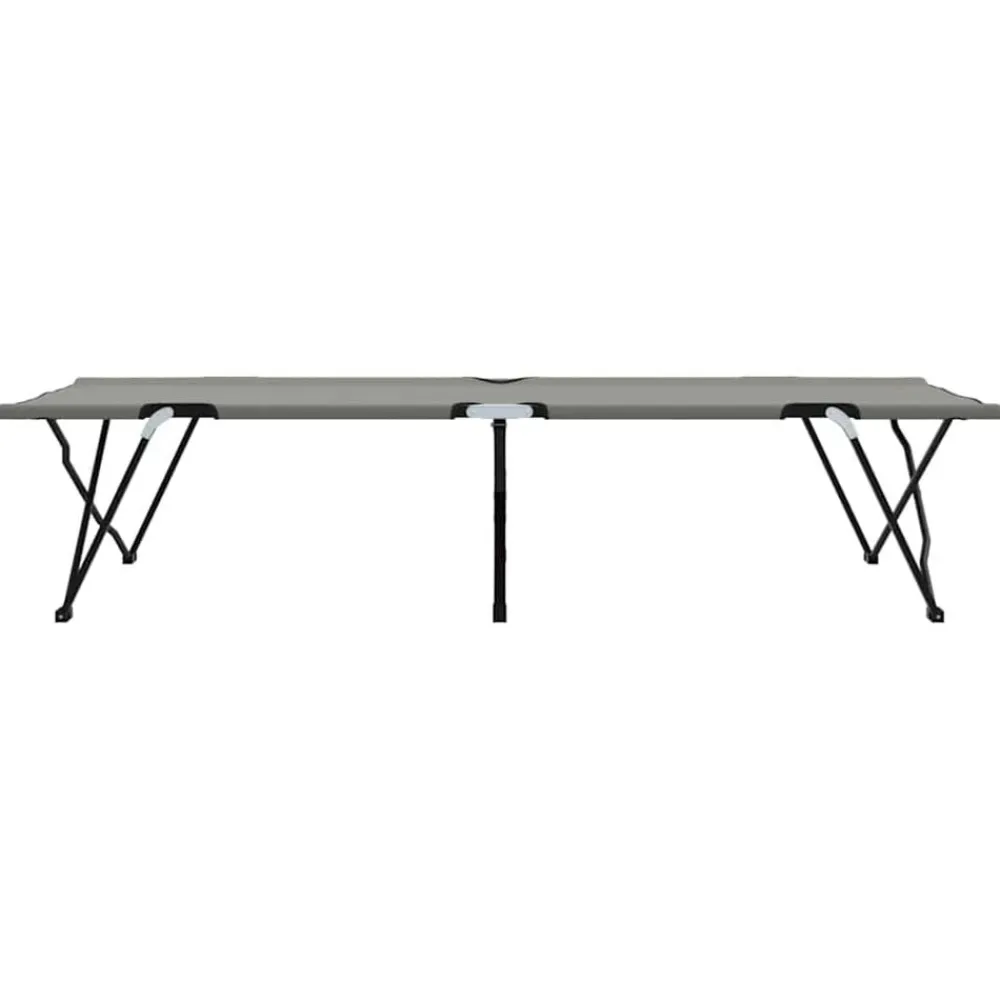 vidaXL Actividades Al Aire Libre-Cama de Camping Plegable 206 x 76 x 74 cm Oxford y acero
