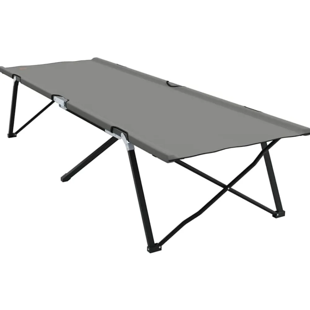 vidaXL Actividades Al Aire Libre-Cama de Camping Plegable 206 x 76 x 74 cm Oxford y acero