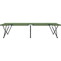 vidaXL Actividades Al Aire Libre-Cama de Camping Plegable Verde 206 x 76 x 74 cm Oxford y acero
