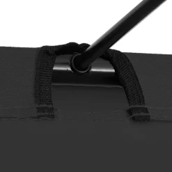 vidaXL Cama de camping tela Oxford y acero 180x60x19 cm Negro Sale