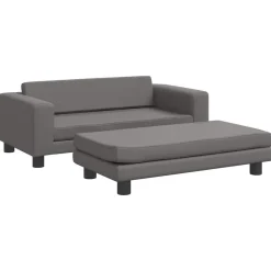 vidaXL Productos Para Mascotas-Cama de perros con extensión cuero sintético 100x50x30 cm
