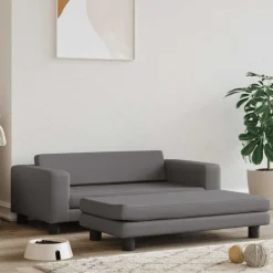 vidaXL Productos Para Mascotas-Cama de perros con extensión cuero sintético 100x50x30 cm
