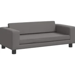 vidaXL Productos Para Mascotas-Cama de perros con extensión cuero sintético 100x50x30 cm