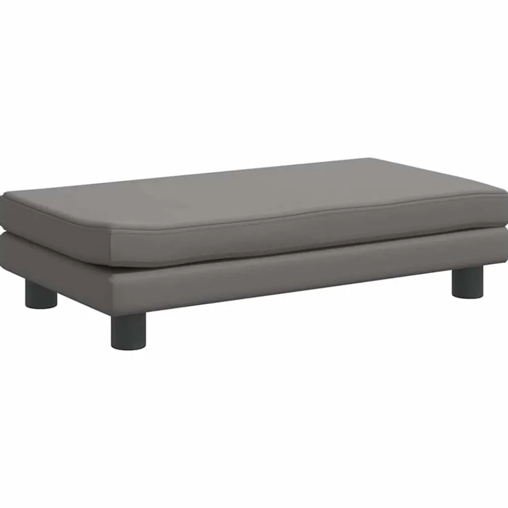 vidaXL Productos Para Mascotas-Cama de perros con extensión cuero sintético 100x50x30 cm
