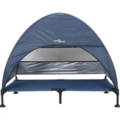 vidaXL Cama Elevada para Perros Manual 127 x 81 x 108 cm Azul marino Discount