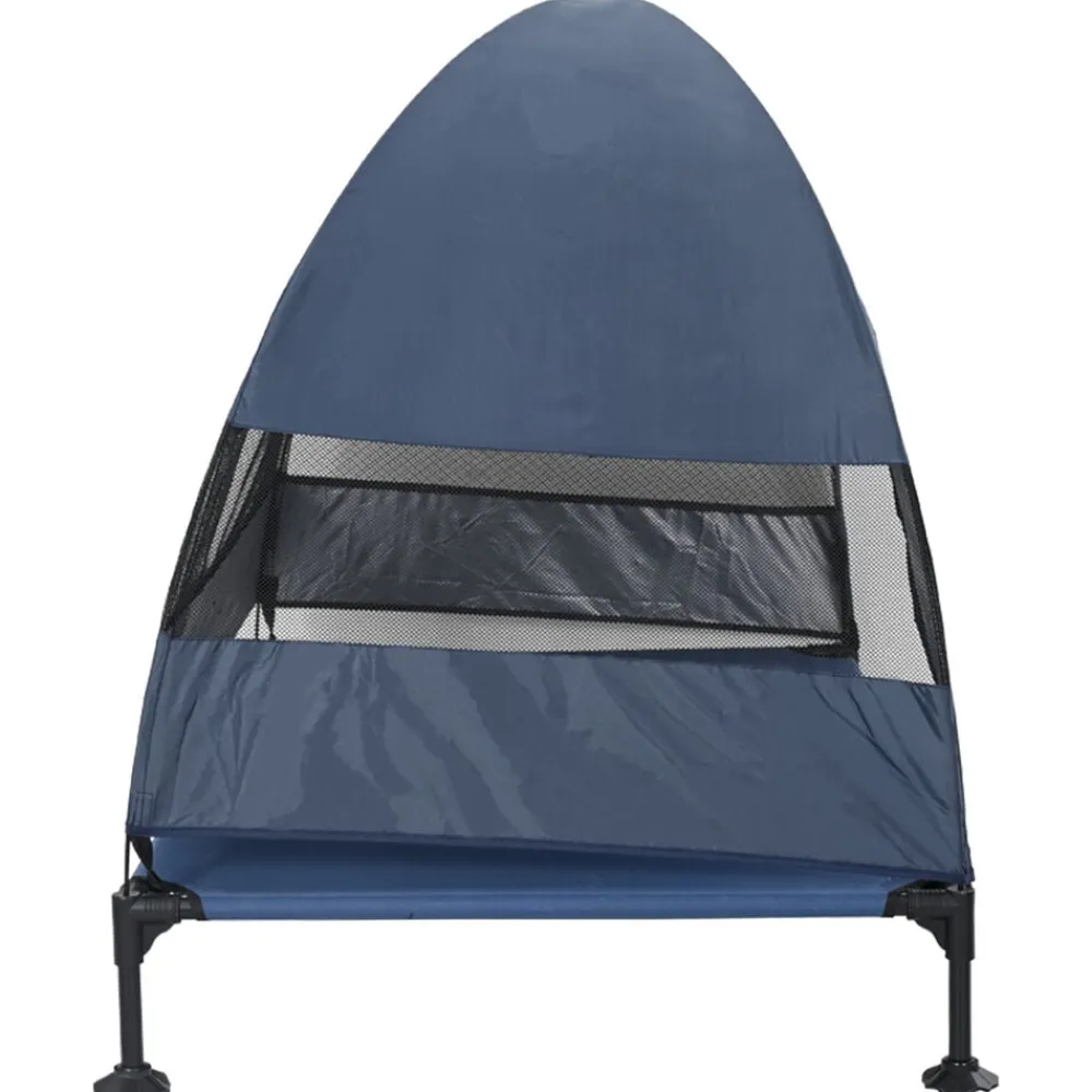 vidaXL Cama Elevada para Perros Manual 127 x 81 x 108 cm Azul marino Discount