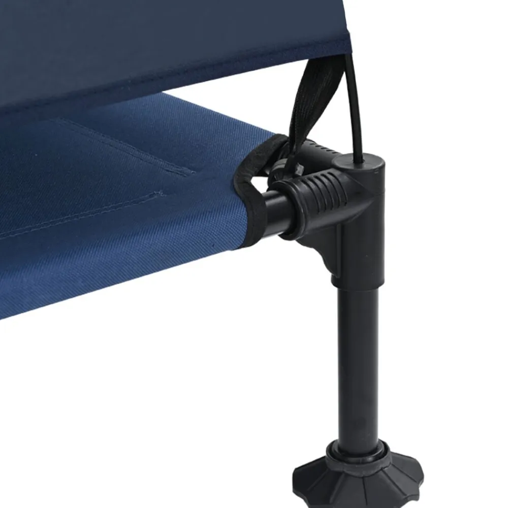 vidaXL Cama Elevada para Perros Manual 127 x 81 x 108 cm Azul marino Discount