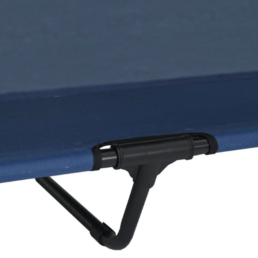 vidaXL Cama Elevada para Perros Manual 127 x 81 x 108 cm Azul marino Discount