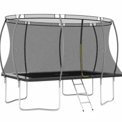 vidaXL Estructuras Para Juegos Al Aire Libre-Cama elástica rectangular 335x244x90 cm 150 kg