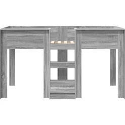 vidaXL Cama Litera para Niños con colchón 100 x 200 cm Gris sonoma Online
