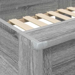 vidaXL Cama Litera para Niños con colchón 100 x 200 cm Gris sonoma Online