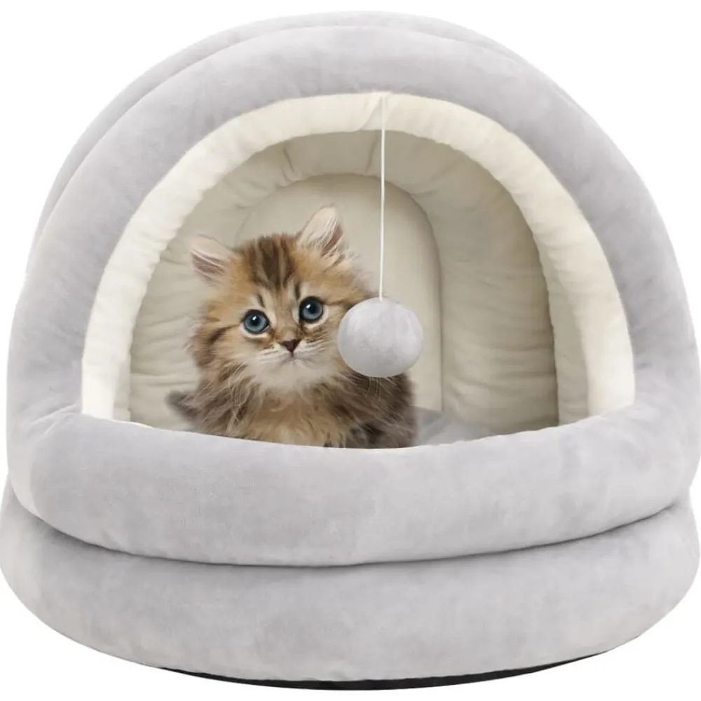 vidaXL Productos Para Mascotas-Cama para gatos color crema y 40x40x35 cm