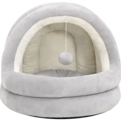 vidaXL Productos Para Mascotas-Cama para gatos color crema y 40x40x35 cm