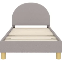vidaXL Cama para niños con cabecero 80 x 160 cm Gris claro Clearance