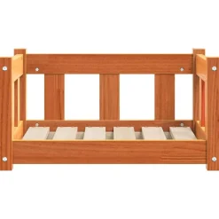 vidaXL Cama para perro con almacenamiento Marrón cera 55 x 45 x 28 cm Marrón cera Clearance