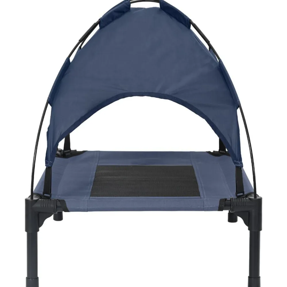 vidaXL Cama para perro Manual 62 x 48 x 61 cm Acero Azul marino