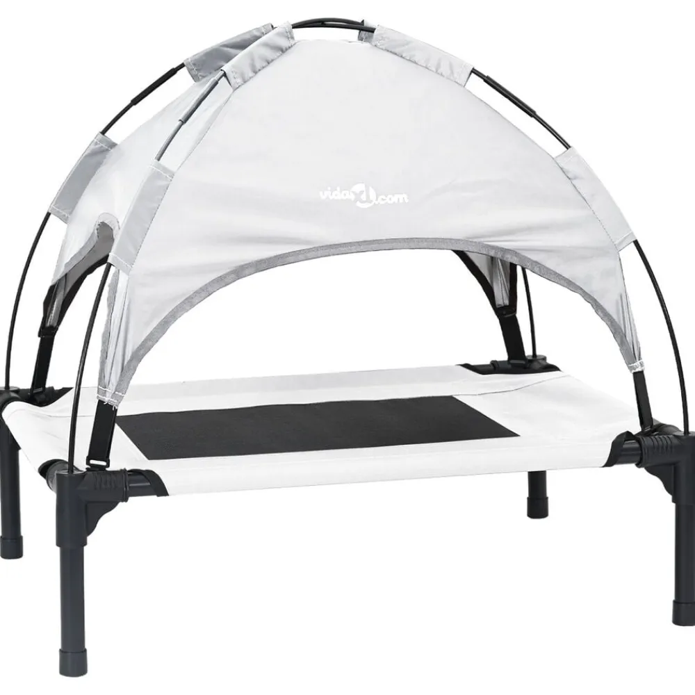 vidaXL Productos Para Mascotas-Cama para perro Manual 62 x 48 x 61 cm Acero