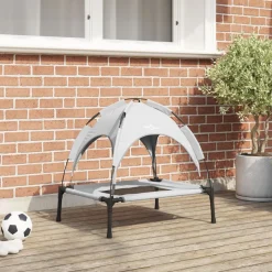 vidaXL Productos Para Mascotas-Cama para perro Manual 62 x 48 x 61 cm Acero