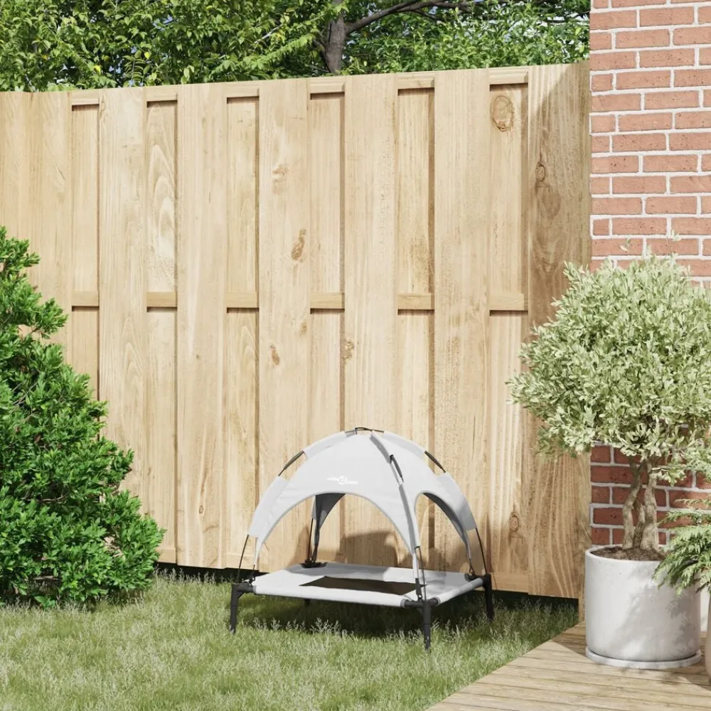 vidaXL Productos Para Mascotas-Cama para perro Manual 62 x 48 x 61 cm Acero