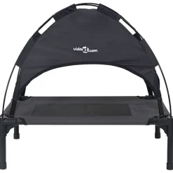 vidaXL Cama para perro Manual 62 x 48 x 61 cm Acero Negro Discount