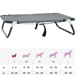 vidaXL Productos Para Mascotas-Cama para perro Manual 70 x 46 x 18 cm Acero