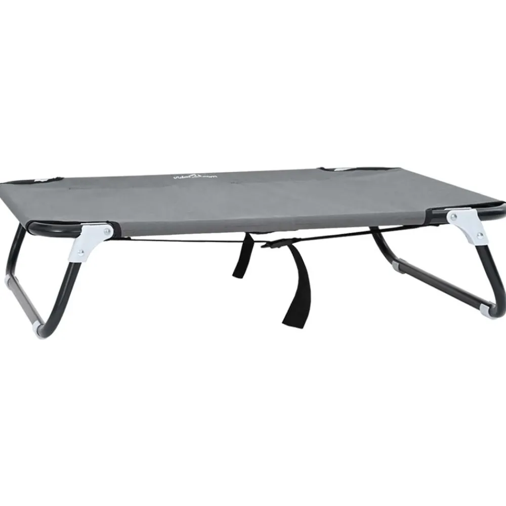 vidaXL Productos Para Mascotas-Cama para perro Manual 80 x 55 x 18 cm Acero