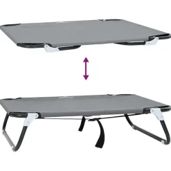 vidaXL Productos Para Mascotas-Cama para perro Manual 80 x 55 x 18 cm Acero