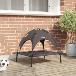 vidaXL Cama para perro Manual Marrón 63 x 49,5 x 60 cm Acero Marr&oacute;n
