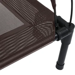 vidaXL Cama para perro Manual Marrón 63 x 49,5 x 60 cm Acero Marr&oacute;n