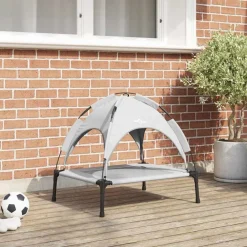 vidaXL Productos Para Mascotas-Cama para perro Manual 63 x 49,5 x 60 cm Acero