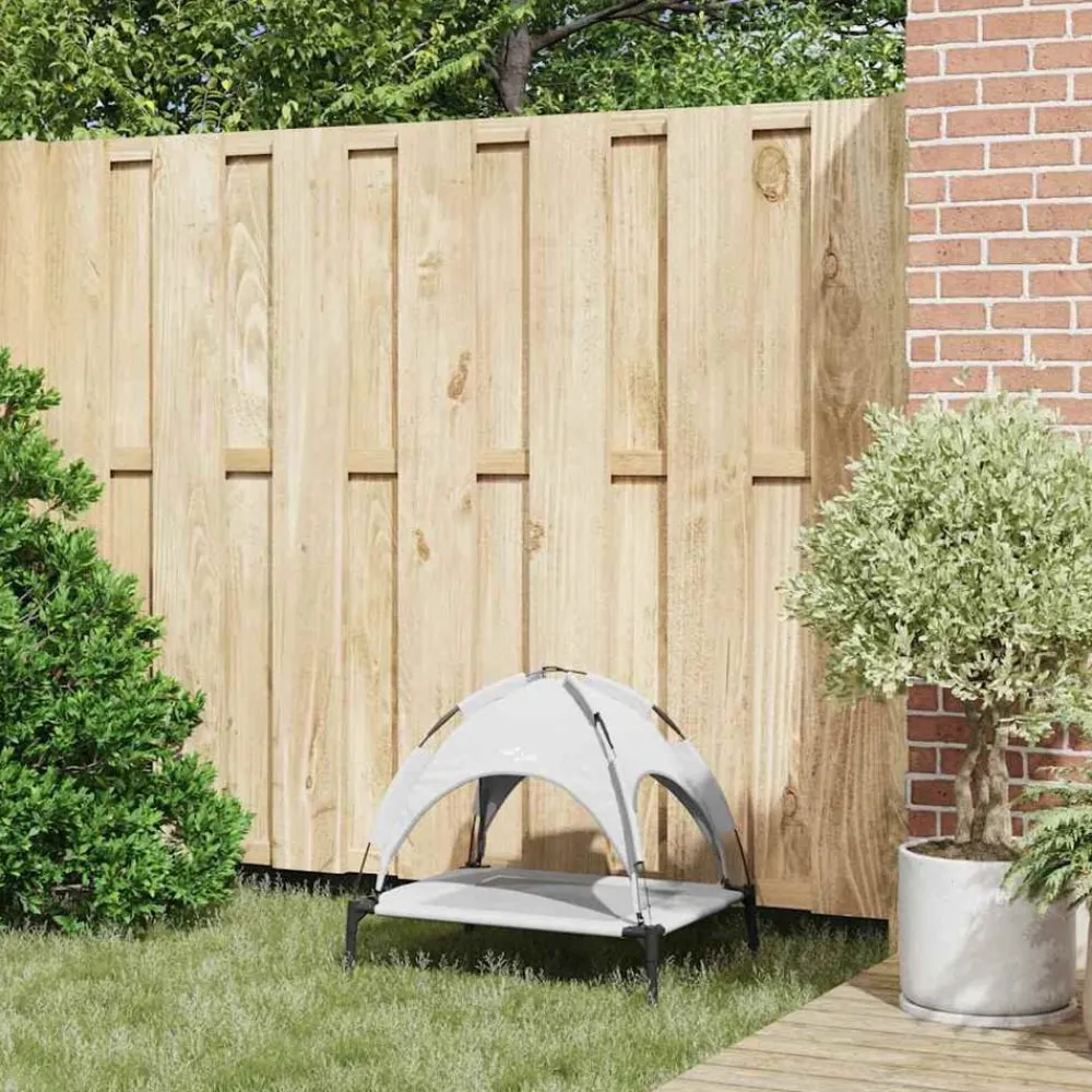 vidaXL Productos Para Mascotas-Cama para perro Manual 63 x 49,5 x 60 cm Acero