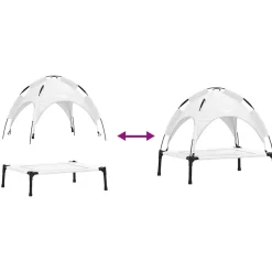 vidaXL Productos Para Mascotas-Cama para perro Manual 63 x 49,5 x 60 cm Acero
