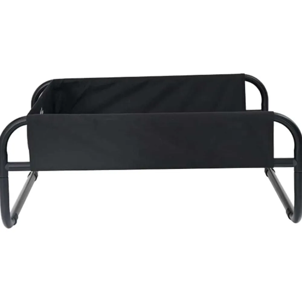 vidaXL Cama para perro Manual 75 x 75 x 30 cm Acero Negro Hot