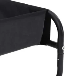vidaXL Cama para perro Manual 75 x 75 x 30 cm Acero Negro Hot