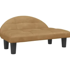 vidaXL Productos Para Mascotas-Cama para perros de terciopelo marrón 70x52x30 cm