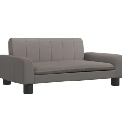 vidaXL Productos Para Mascotas-Cama para perros de tela gris 70x45x30 cm