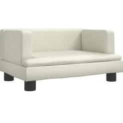 vidaXL Productos Para Mascotas-Cama para perros de cuero sintético 60x40x30 cm