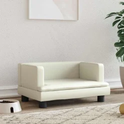 vidaXL Productos Para Mascotas-Cama para perros de cuero sintético 60x40x30 cm