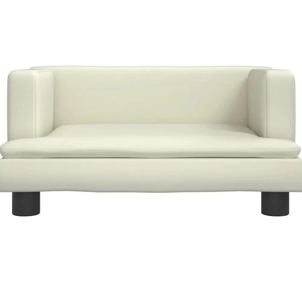 vidaXL Productos Para Mascotas-Cama para perros de cuero sintético 60x40x30 cm