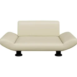 vidaXL Cama para perros de cuero sintético 70x45x28 cm Crema New