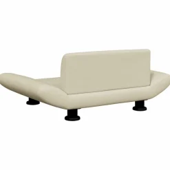 vidaXL Cama para perros de cuero sintético 70x45x28 cm Crema New
