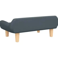 vidaXL Cama para perros de tela 70x40x24 cm Gris oscuro Outlet