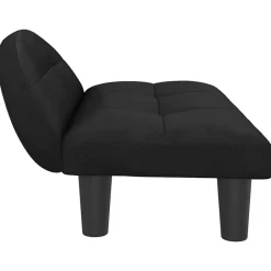 vidaXL Productos Para Mascotas-Cama para perros de terciopelo negra 70x52x30 cm