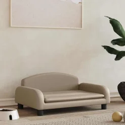 vidaXL Productos Para Mascotas-Cama para perros de cuero sintético color 70x45x30 cm