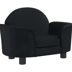 vidaXL Cama para perros de terciopelo negra 66x40x45 cm Negro Online