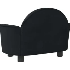 vidaXL Cama para perros de terciopelo negra 66x40x45 cm Negro Online