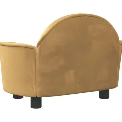 vidaXL Cama para perros de terciopelo marrón 66x40x45 cm Marr&oacute;n Best