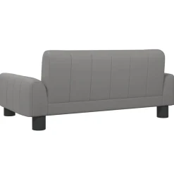 vidaXL Cama para perros de cuero sintético 70x45x30 cm Gris New